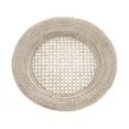 thumbnail image 1 of Kouboo Round Rattan Charger Plate White Wash (Pack Of 2) 12.5 Inches X 12.5 Inches, 1 of 3