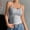 Grey, variant on Endives Women's Ribbed Crop Top Tank Top With Built in Bra Spaghetti Strap Backless Tank Top Base Layer Casual Wear White