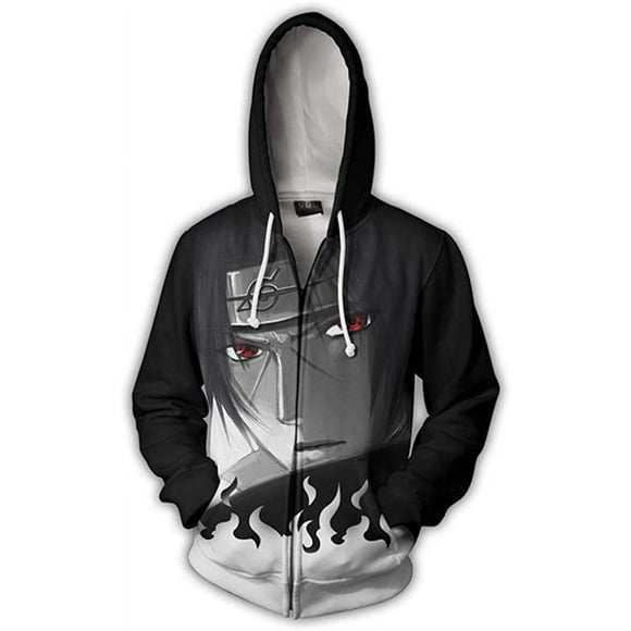 Anime Naruto Hoodie Zipper Coat Tops Thin Hoodies Sweatshirt