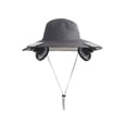 thumbnail image 3 of 3 Speed Solar Powered Fan Hat with 2 Fans, Wide Brim Sun Hat for Outdoor Fishing, Hiking Gardening, USB Solar Charging, Mother's Day Gift for Women Mom, Birthday Gift for Girlfriend, Dark Gray, 3 of 7