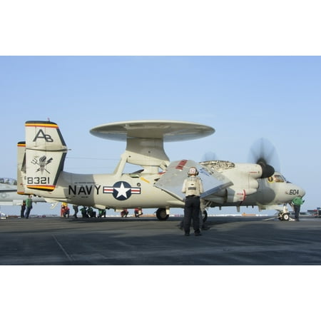 - An E-2D Advanced Hawkeye assigned to the Tigertails of Carrier Airborne Early Warning Squadron 125 Poster Print