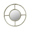 thumbnail image 2 of Wall Mounted Mirror Braided Wooden Beads Decoration Boho for Apartment , Round, 2 of 8