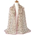 thumbnail image 5 of Ksopiavobs Women Soft Floral Print Shawl Chiffon Sheer Scarf, 5 of 6