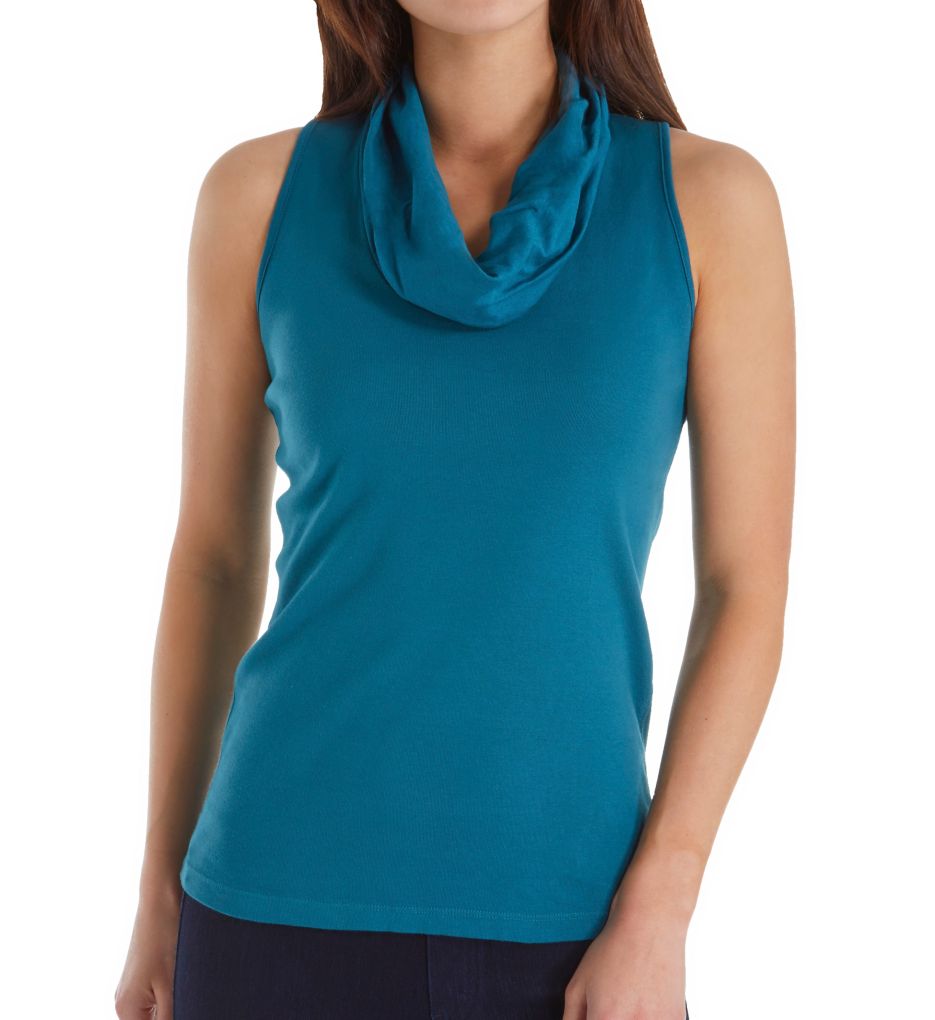 sleeveless cowl neck