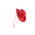thumbnail image 4 of Baohd Western Cowboy Hat Simple Novelty Costume Hat for Dancing Performance Events Red, 4 of 6