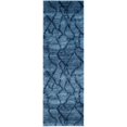 thumbnail image 2 of Safavieh Retro 6' Round Power Loomed Rug in Blue and Dark Blue, 2 of 10