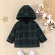thumbnail image 2 of Abrigo De Invierno Para Niños Pequeños, Chaquetas De Abrigo Para Niñas, Moda Infantil, Abrigo De Manga Larga A Cuadros, Sudadera Informal Con Capucha, Camisa Verde Odeerbi LM103-5151, 2 of 8