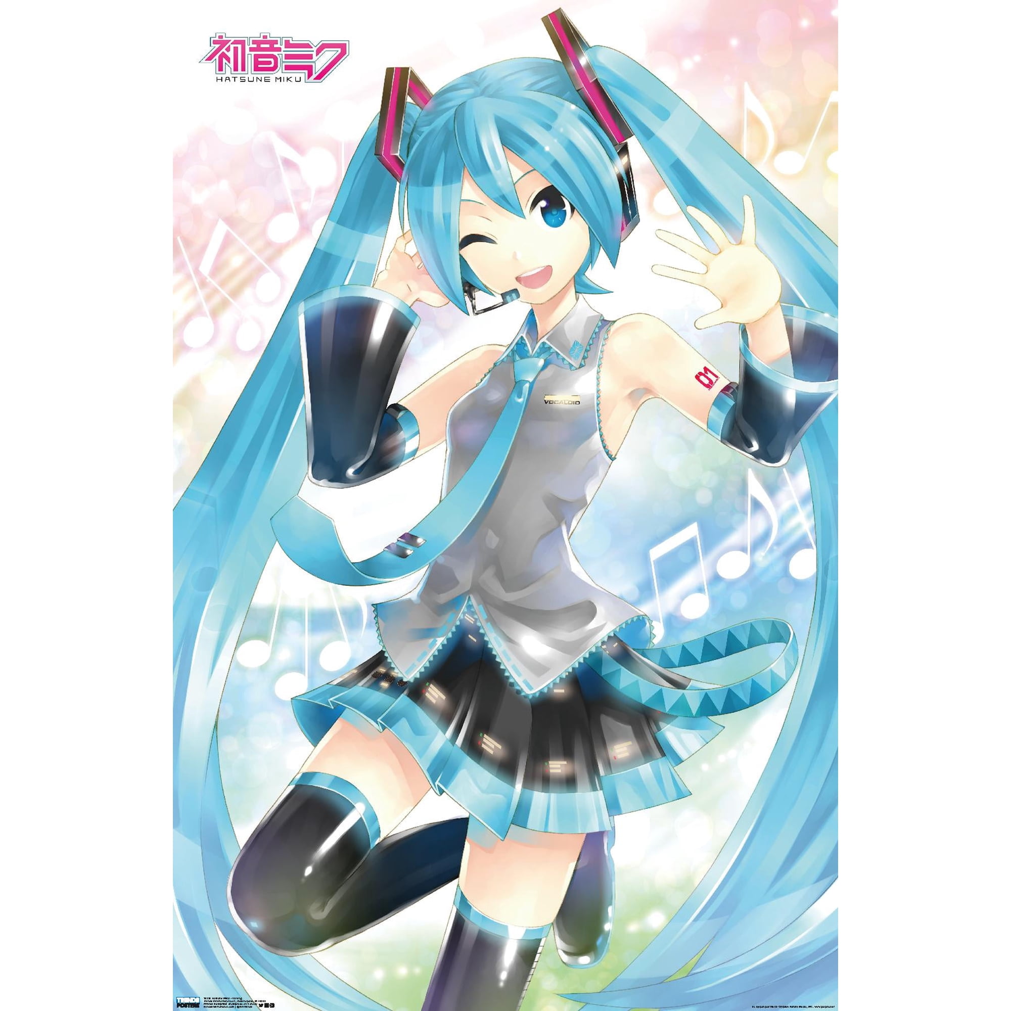 Hatsune Miku - WaVing Wall Poster, 22.375" x 34"