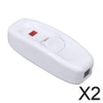 thumbnail image 1 of Interruptor de luz,Botón interruptor de luz para lámpara de noche de 250 V y 10 A,Interruptor de botón con luz indicadora LED de encendido y apagado en línea,Cable de interruptor en línea, 1 of 8