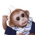 thumbnail image 2 of Decideal Realistic Baby Monkey Doll Mini Size 8 Pulgadas Realista Reborn Baby Monkey Hecho a mano Pi Decdeal Muñeca, 2 of 7