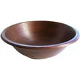 thumbnail image 3 of Terra Hammered Round Bathroom Copper Sink, 3 of 3