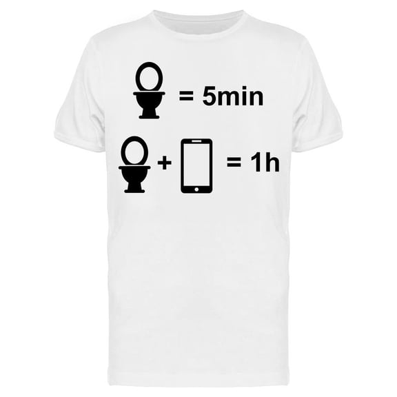 Meme About Toilet Tee Men's -Image by Shutterstock