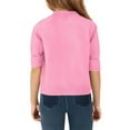 thumbnail image 4 of LTTVQM Sweatshirts for Teen Girls Cotton Knit 8-9 Long Sleeve Fall Winter Cute Round Neck Sweater Comfy Pullovers Trendy Blouses for Child Girls Pink 8-9, 4 of 5