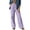 Purple #19, variant on Dresfit Gingham Pants for Women Baggy Wide Leg Sweatpants Plaid Wide Leg Palazzo Pants Relaxed Fit Lightweight Drawstring Athletic Sweat Pants with Pockets S