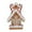 Style B, variant on HILABEE Christmas Gingerbread House Village House for Holiday Fireplace Scene Layout Style C