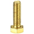 thumbnail image 3 of Unique Bargains Brass Hex Bolts, 5/16-18x1' 1 Pack Fully Thread Grade 4.8 Machine Screws, 3 of 4