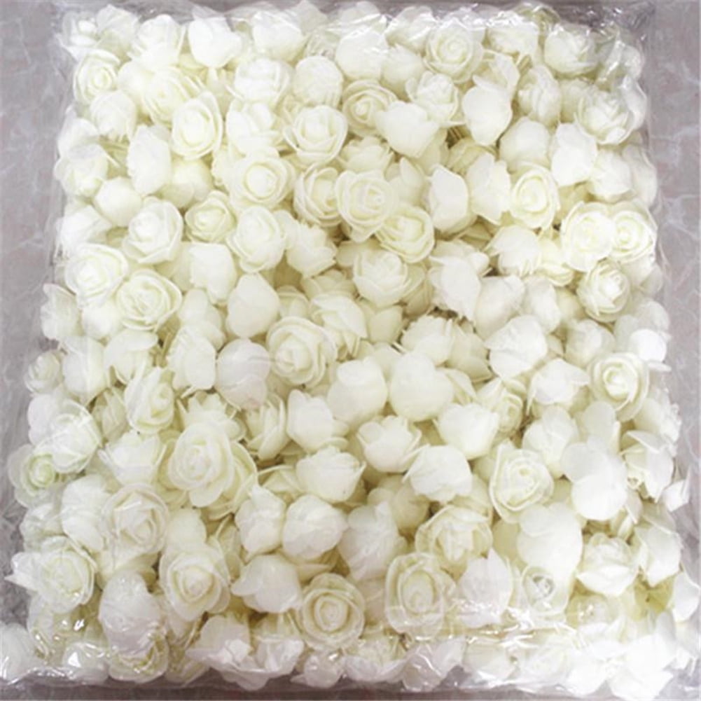 500Pcs Mini Foam Rose Artificial Flower Head DIY Scrapbook Home Party Decor Nett 