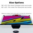 thumbnail image 4 of Rear Window Decal for Trucks – Neon Pink Electric Wave 65 x 20 Inches, Weatherproof Perforated Vinyl See-Through Graphic, Fits Most Pickup Trucks & SUVs, 4 of 7