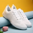 thumbnail image 6 of Yunkctuk Girls White Cheerleading Shoes Breathable Competition Athletic Shoes,Fitness Training Dance Tennis Hiking Shoes., 6 of 7