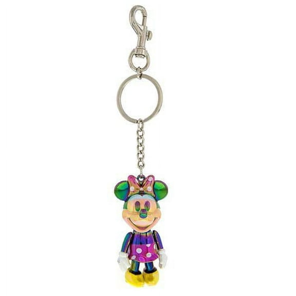 Theme Park Disney Keychain Colorful Iridescent Jointed Minnie