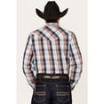 thumbnail image 4 of Cody James Men's Simple Life Plaid Print Long Sleeve Snap Western Shirt - CJSU24W11-LTBL Medium, 4 of 4