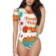 thumbnail image 1 of Balery Fall Pumpkins Body de cuello redondo de manga corta para mujer Tops de manga corta Tops básicos-X-Large, 1 of 7