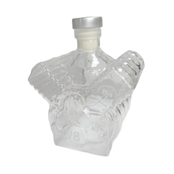 Botella de whisky con motor V8, decoración de bar, decantador de vino, almacenamiento, decantador de whisky Estilo B