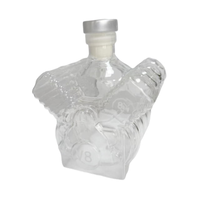 Decoración de barra de botella de whisky con motor V8, botella de vino, decantador de whisky para tequila. Estilo B