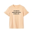 thumbnail image 4 of Camiseta para mujer con cuello redondo, camiseta básica ligera para vacaciones L, 4 of 8