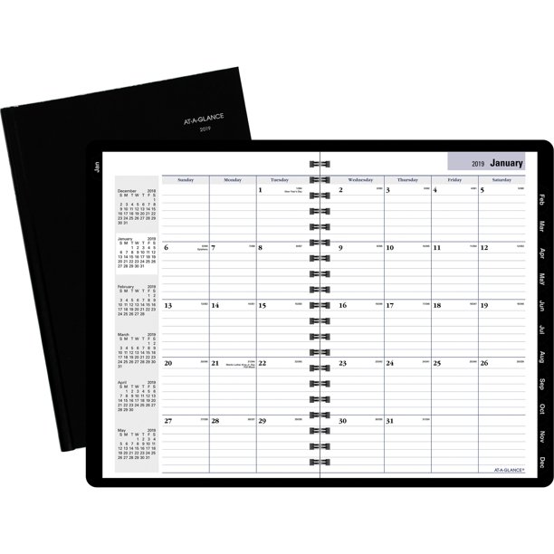 DayMinder Harcover Monthly Planner