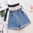 thumbnail image 3 of Fashion Denim Shorts High Waist Wide Leg Shorts, 3 of 6