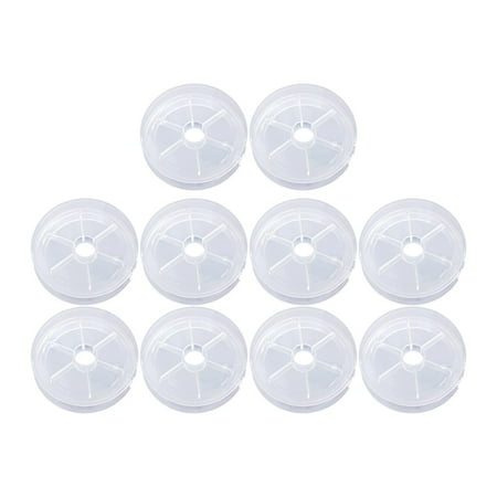 10 Pcs Fishing Bobbin Spools Empty Wire Spools Fishing Line Holder Lightweight PP Material for Fly Fishing Sea Fishing