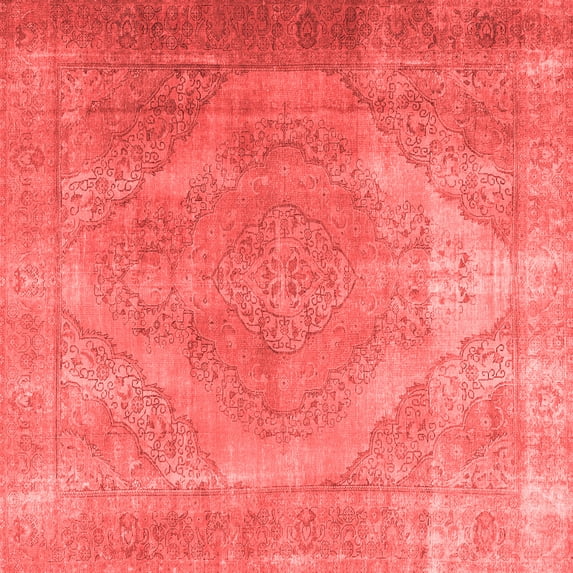 Ahgly Company Indoor Square Persian Red Traditional Area Rugs, 3' Square