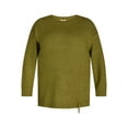 thumbnail image 5 of Terra & Sky Women’s Plus Cinch Waist Sweater, Lightweight, Sizes 0X-5X, 5 of 6