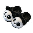 thumbnail image 2 of SGFCWSX Kids Panda Fuzzy Slippers Warm Indoor Footwear for Girls Boys Cute Home Shoes White Size 5.5-6 Years, 2 of 3