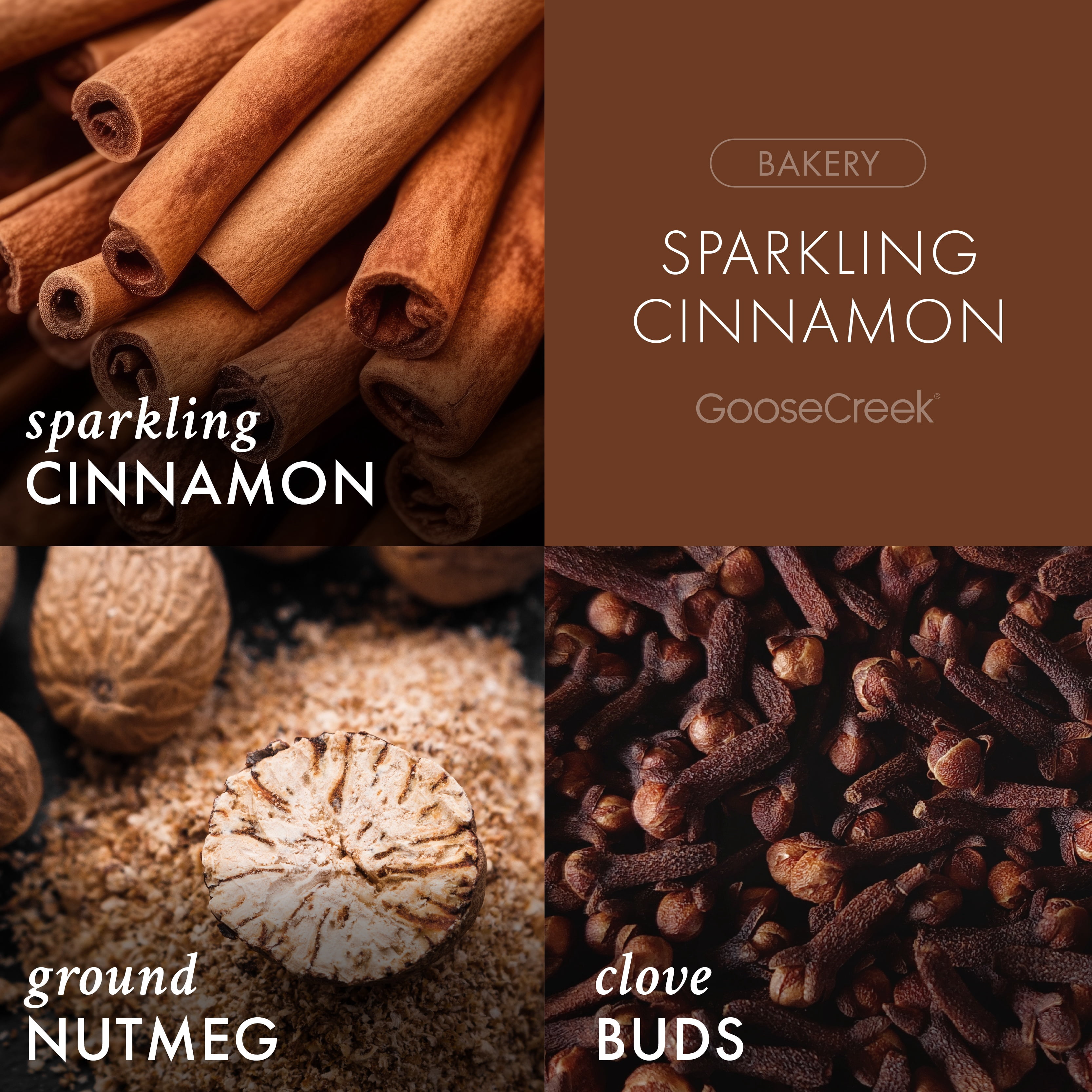 Goose Creek, Sparkling Cinnamon Scented 3-Wick Jar Candle, 14.5 oz