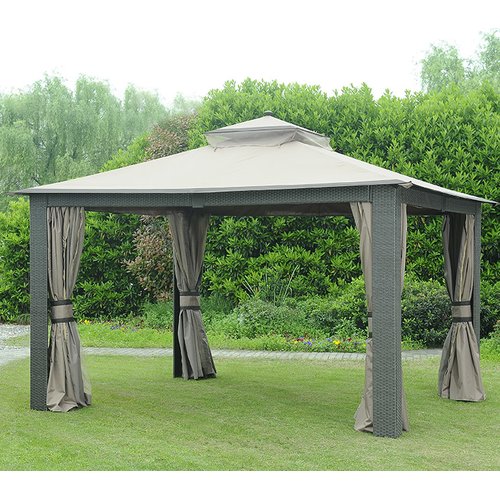 Sunjoy Curtain for 10' W x 12' D Wicker Gazebo