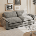 thumbnail image 4 of Homall 80" W Loveseat Sofa with Soften Arms for Small Spaces Loveseat Sleeper Couches for Living Room,Gray, 4 of 7