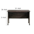 thumbnail image 3 of Benjara BM239886 29.5 x 23.6 x 51 in. Office Desk with 6 Drawer File Cabinet, Brown, 3 of 5
