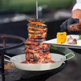 thumbnail image 4 of Accesorio para parrilla de barbacoa con 3 pinchos extraíbles Brochetas de pollo de metal portátiles para kebabs, 4 of 4