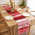 thumbnail image 3 of Red Ombre Table Runner - 90 Inch Long, Kitchen Dining Table Runner Dresser Scarves, Modern Abstract Art Farmhouse Farmhouse Decor for Coffee Tables Wedding Party Banquet, 3 of 8