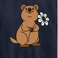 thumbnail image 3 of Quokka Flower  - Toddler And Youth Crewneck Fleece Sweatshirt, 3 of 6
