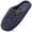 Blue, variant on Men's House Slippers Memory Foam Cotton-blend Slip-On Pantuflas Hombres Warm Cozy Scuff Home Bedroom Shoes Indoor/Outdoor Washable Rubber Soles Black Size 12