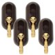 thumbnail image 1 of Sticky Hooks for Wall Made of ABS Safe and Durable for Home Use Light Brown 4 Pieces, 1 of 2