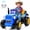 Blue, variant on Joyracer 12 Volt Ride on Toys, Cute Ride On Tractor for Toddlers, Power Car Wheels with LED Lights, Music, Horn, Safety Belt, Green