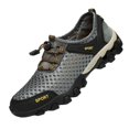 thumbnail image 1 of Zapatillas de deporte para hombre, zapatos de exterior para hombre, antideslizantes, informales, cómodos y ligeros, zapatos de senderismo para hombre, Gris Sunnimix Zapatillas de deporte para hombre, 1 of 8