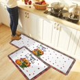 thumbnail image 5 of Kitchen Rug Mat Pumpkin Sunflower Fall, Set of 2, Anti-Fatigue Non-Skid Washable Kitchen Runner Rugs, Red Black Buffalo Plain Soft Comfort Rug for Kitchen, Floor Home, Front of Sink, Laundry, 5 of 6