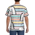 thumbnail image 3 of Vsdgher Cartoon Dinosaurs Print Men's Dry Fit Mesh Athletic Shirts Moisture Wicking Tennis T-Shirt Tops, 3 of 9