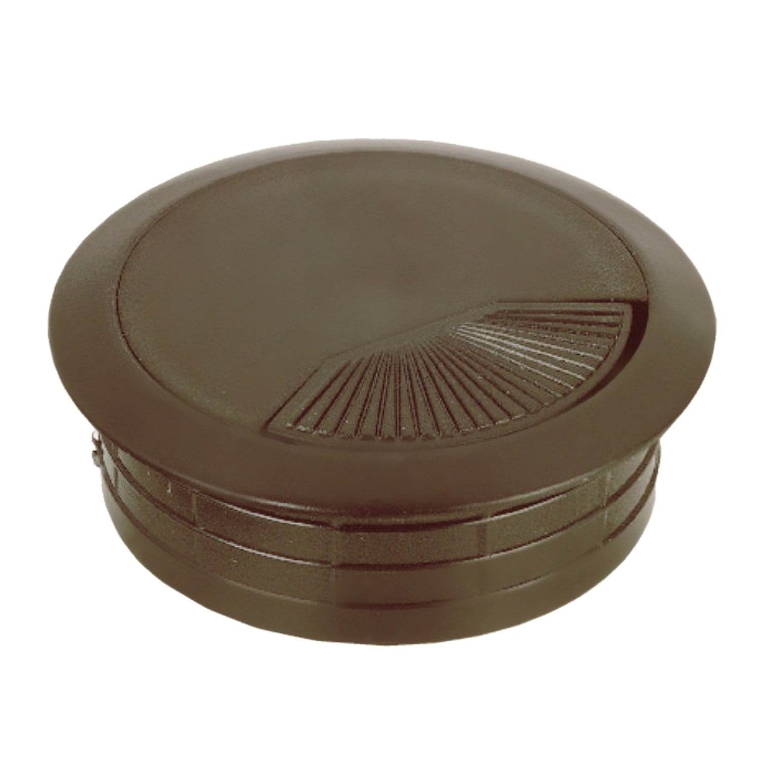 Rok Hardware 25 Pack Round Grommet, 2-3/8" (60mm) Diameter, Made of ABS, Brown