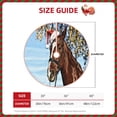 thumbnail image 2 of Rateoe Christmas Horse Pattern Christmas Tree Skirt with Ties , Christmas Tree Decorations, Farmhouse Christmas Decor Xmas Holiday Decorations-30", 2 of 6